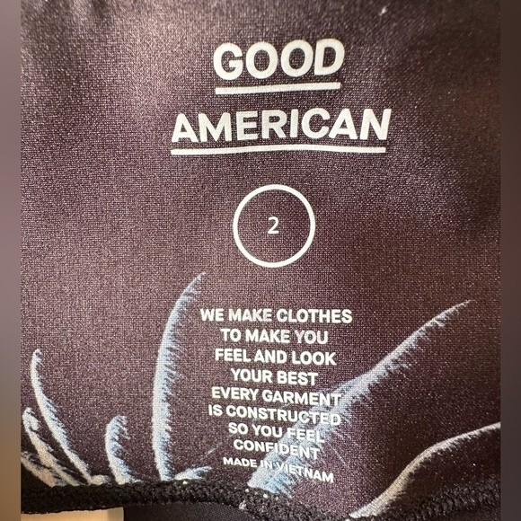 Good American Core Strength 7/8 Leggings Fireworks Black Size 2= Medium - Picture 7 of 8